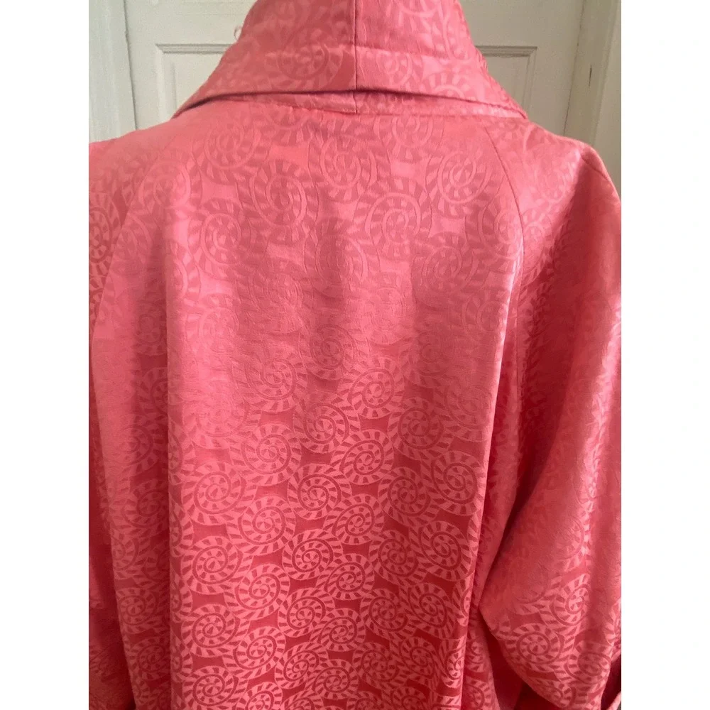 Vintage Coral orange Duster Coat hand made‎ Sz XXL